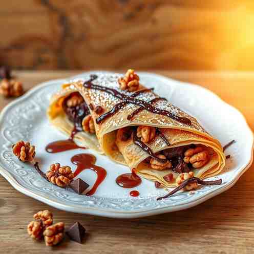 Gundel Palacsinta - Walnuts & Chocolate Perfection